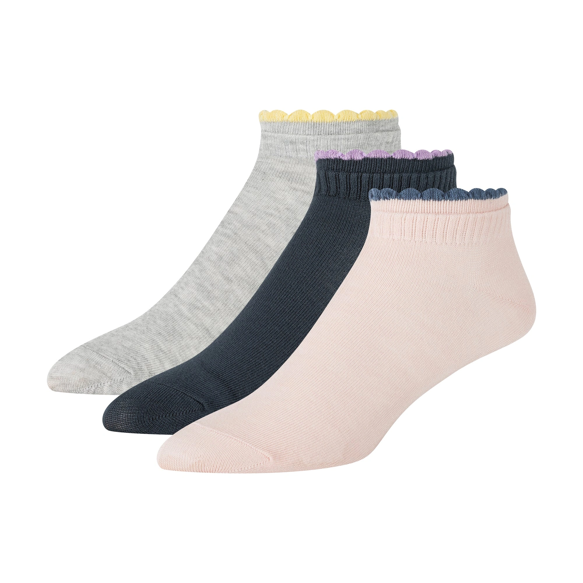 Sultry Low-Cut Cuffs: 3-Pack of Women's Terry Comfort Cuts